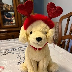 NWT FAO Schwarz Puppy Dog Valentine Sparklers